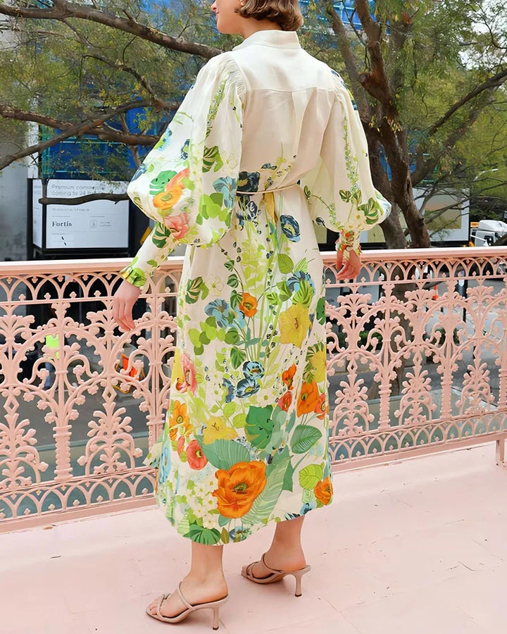 Floravita | Lace-Up Waist Dress