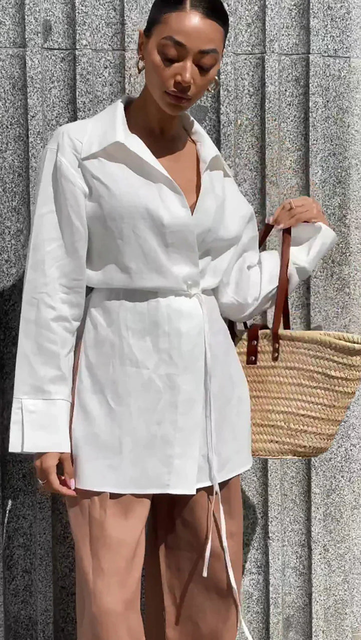 Franka - Cotton and linen blend blouse