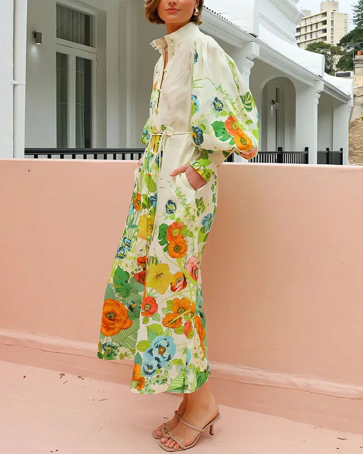 Floravita | Lace-Up Waist Dress
