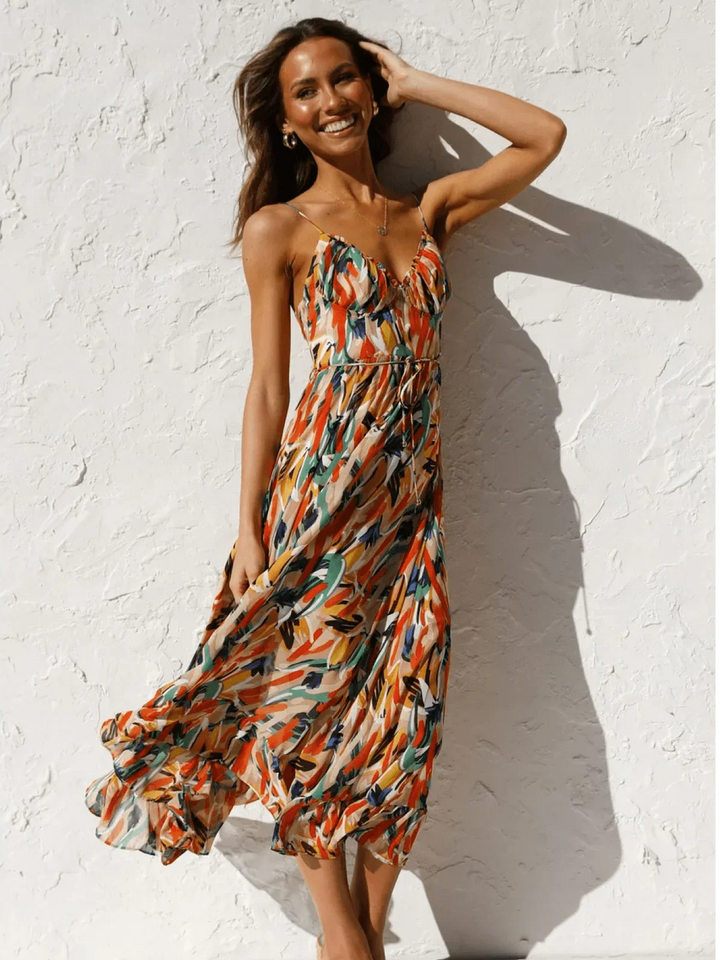 Chiara | Colorful Midi dress